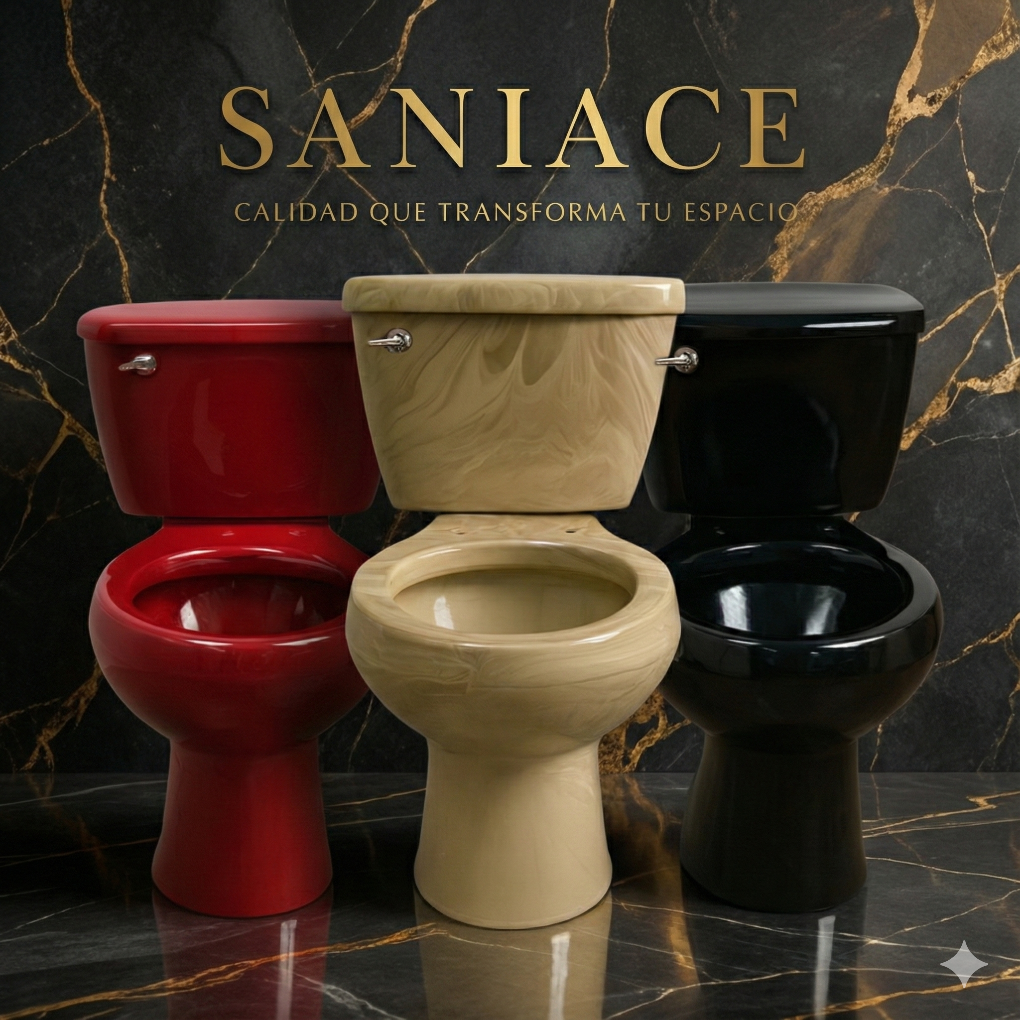 Sanitarios de color oscuros